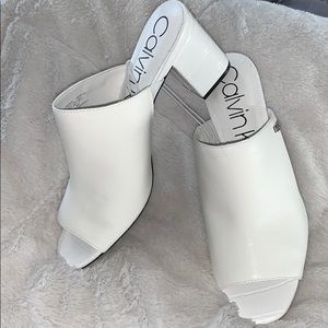 Calvin Klein White Heels🤍